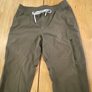 Vuori Men's Pants Ripstop Hiking Small Green Drawstring Climb Outdoor Dura terra